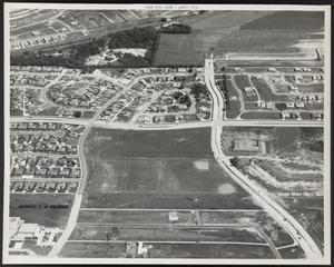 Primary view of object titled '[Aerial View of Campbell Green Park and Surrounding Area]'.