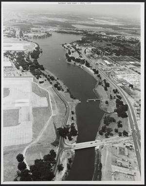 Primary view of object titled '[Aerial View of Bachman Lake Park and Surrounding Area]'.