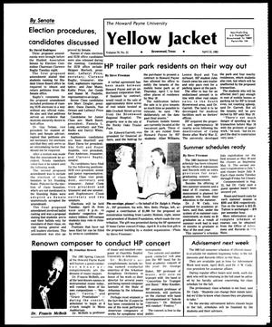 Primary view of object titled 'The Howard Payne University Yellow Jacket (Brownwood, Tex.), Vol. 70, No. 21, Ed. 1, Friday, April 15, 1983'.