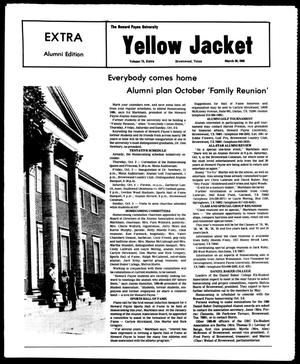 Primary view of object titled 'The Howard Payne University Yellow Jacket (Brownwood, Tex.), Vol. 73, Ed. 1, Wednesday, March 26, 1986'.