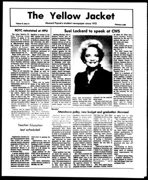 Primary view of object titled 'The Yellow Jacket (Brownwood, Tex.), Vol. 75, No. 14, Ed. 1, Friday, February 5, 1988'.