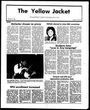 Primary view of object titled 'The Yellow Jacket (Brownwood, Tex.), Vol. 75, No. 16, Ed. 1, Friday, February 19, 1988'.