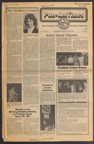Primary view of object titled 'Pan-Am Times, Volume 16, Number 2, May 1981'.