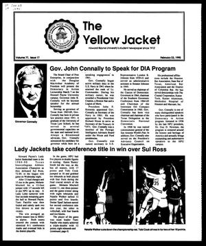 Primary view of object titled 'The Yellow Jacket (Brownwood, Tex.), Vol. 77, No. 17, Ed. 1, Friday, February 23, 1990'.