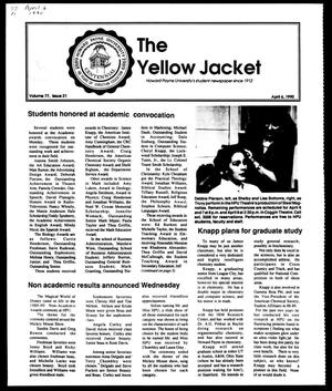 Primary view of object titled 'The Yellow Jacket (Brownwood, Tex.), Vol. 77, No. 21, Ed. 1, Friday, April 6, 1990'.
