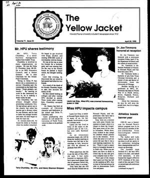 Primary view of object titled 'The Yellow Jacket (Brownwood, Tex.), Vol. 77, No. 23, Ed. 1, Monday, April 30, 1990'.