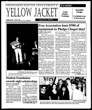 Primary view of object titled 'Howard Payne University Yellow Jacket (Brownwood, Tex.), Vol. 87, No. 17, Ed. 1, Thursday, April 3, 1997'.
