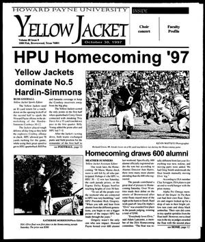 Primary view of object titled 'Howard Payne University Yellow Jacket (Brownwood, Tex.), Vol. 88, No. 8, Ed. 1, Thursday, October 30, 1997'.