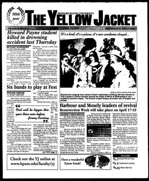Primary view of object titled 'The Yellow Jacket (Brownwood, Tex.), Vol. 90, No. 22, Ed. 1, Thursday, April 13, 2000'.