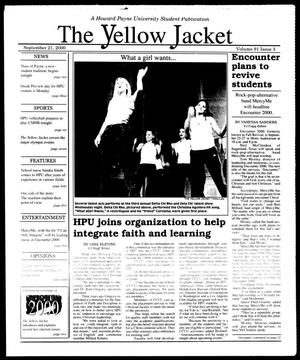 Primary view of object titled 'The Yellow Jacket (Brownwood, Tex.), Vol. 91, No. 3, Ed. 1, Thursday, September 21, 2000'.