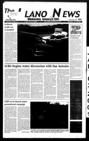 Primary view of object titled 'The Llano News (Llano, Tex.), Vol. 113, No. 13, Ed. 1 Wednesday, January 3, 2001'.