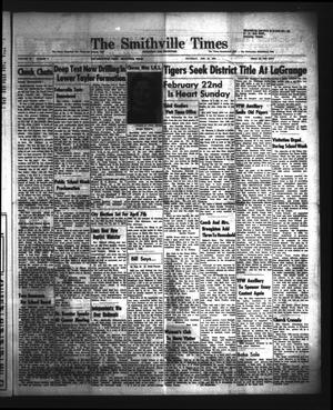 Primary view of object titled 'The Smithville Times Transcript and Enterprise (Smithville, Tex.), Vol. 68, No. 8, Ed. 1 Thursday, February 19, 1959'.