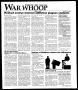 Primary view of McMurry University War Whoop (Abilene, Tex.), Vol. 74, No. 4, Ed. 1, Monday, October 7, 1996