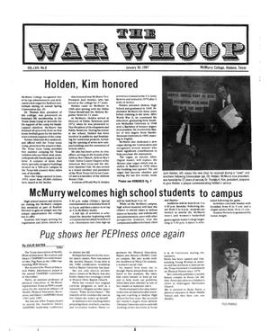 Primary view of object titled 'The War Whoop (Abilene, Tex.), Vol. 64, No. 8, Ed. 1, Friday, January 30, 1987'.