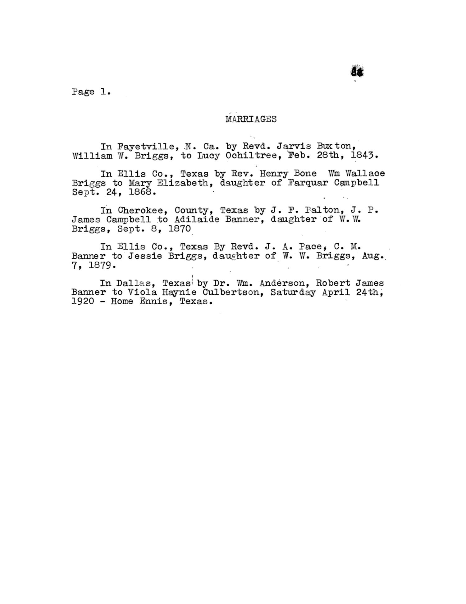 Texas Genealogical Records, Ellis County, Volume 11, 1700-1957
                                                
                                                    88
                                                
