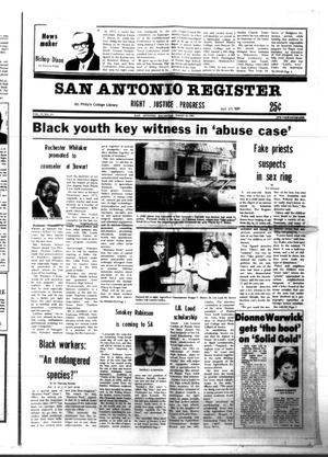 Primary view of object titled 'San Antonio Register (San Antonio, Tex.), Vol. 51, No. 19, Ed. 1 Thursday, August 20, 1981'.