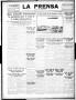 Thumbnail image of item number 1 in: 'La Prensa (San Antonio, Tex.), Vol. 4, No. 608, Ed. 1 Thursday, July 13, 1916'.