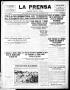 Newspaper: La Prensa (San Antonio, Tex.), Vol. 3, No. 305, Ed. 1 Friday, Septemb…