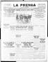 Primary view of La Prensa (San Antonio, Tex.), Vol. 3, No. 444, Ed. 1 Thursday, January 27, 1916