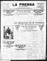 Newspaper: La Prensa (San Antonio, Tex.), Vol. 3, No. 302, Ed. 1 Tuesday, Septem…