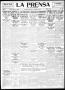 Thumbnail image of item number 1 in: 'La Prensa (San Antonio, Tex.), Vol. 7, No. 2,075, Ed. 1 Saturday, December 11, 1920'.