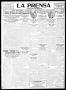 Primary view of La Prensa (San Antonio, Tex.), Vol. 10, No. 243, Ed. 1 Monday, October 16, 1922