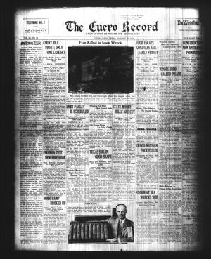 Primary view of object titled 'The Cuero Record (Cuero, Tex.), Vol. 39, No. 18, Ed. 1 Friday, January 20, 1933'.