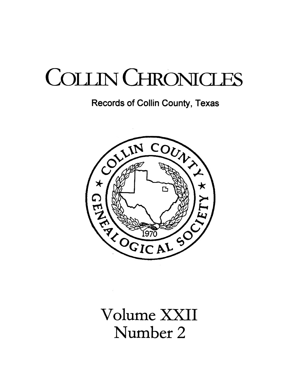 Collin Chronicles, Volume 22, Number 2, 2001/2002
                                                
                                                    [Sequence #]: 1 of 30
                                                