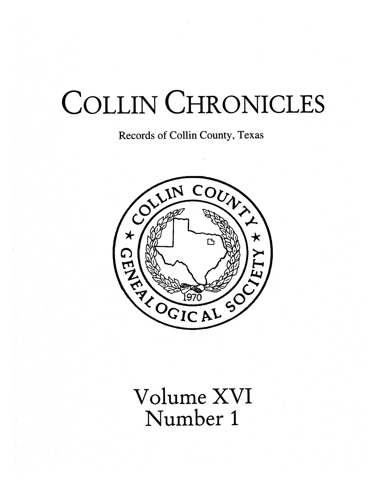 Collin Chronicles, Volume 16, Number 1, Fall 1995/6
                                                
                                                    [Sequence #]: 1 of 31
                                                