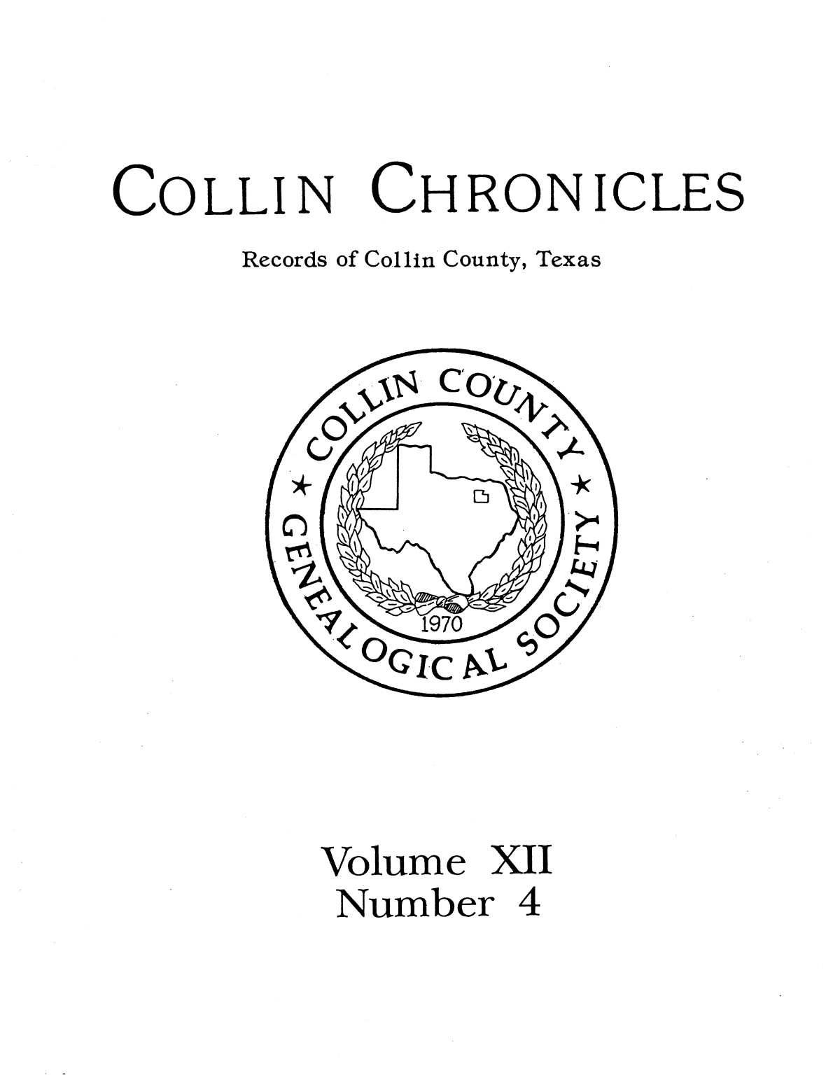 Collin Chronicles, Volume 12, Number 4, Summer 1992
                                                
                                                    [Sequence #]: 1 of 36
                                                