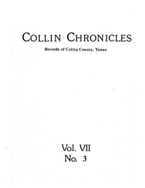 Primary view of object titled 'Collin Chronicles, Volume 7, Number 3, March 1987'.