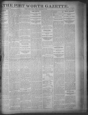 Primary view of object titled 'Fort Worth Gazette. (Fort Worth, Tex.), Vol. 17, No. 32, Ed. 1, Tuesday, December 13, 1892'.