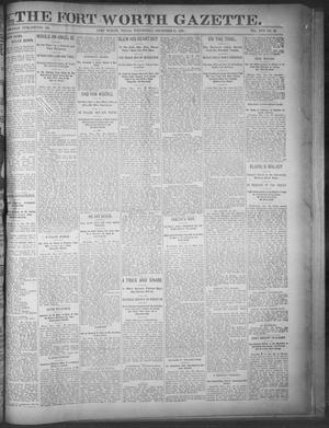 Primary view of object titled 'Fort Worth Gazette. (Fort Worth, Tex.), Vol. 17, No. 40, Ed. 1, Wednesday, December 21, 1892'.