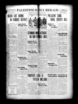Palestine Daily Herald (Palestine, Tex), Vol. 15, No. 76, Ed. 1 Monday, July 17, 1916