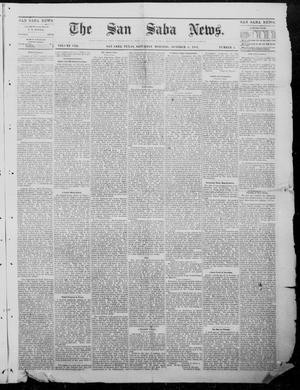 Primary view of object titled 'The San Saba News. (San Saba, Tex.), Vol. 8, No. 4, Ed. 1, Saturday, October 8, 1881'.