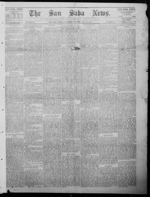 Primary view of object titled 'The San Saba News. (San Saba, Tex.), Vol. 9, No. 14, Ed. 1, Saturday, December 16, 1882'.