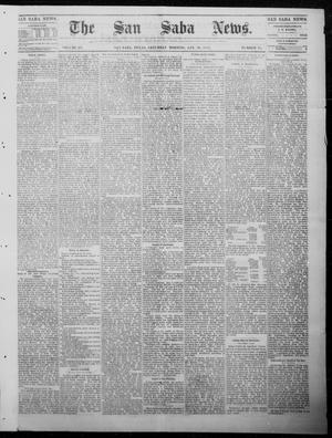 Primary view of object titled 'The San Saba News. (San Saba, Tex.), Vol. 9, No. 18, Ed. 1, Saturday, January 20, 1883'.
