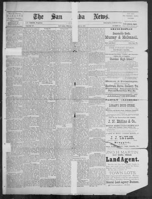 Primary view of object titled 'The San Saba News. (San Saba, Tex.), Vol. 15, No. 46, Ed. 1, Friday, September 13, 1889'.