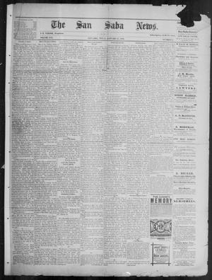 Primary view of object titled 'The San Saba News. (San Saba, Tex.), Vol. 16, No. 11, Ed. 1, Friday, January 17, 1890'.