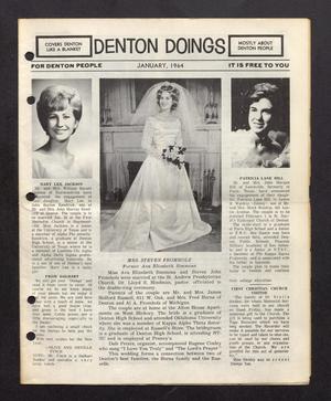 Primary view of object titled 'Denton Doings (Denton, Tex.), Ed. 1, January 1964'.