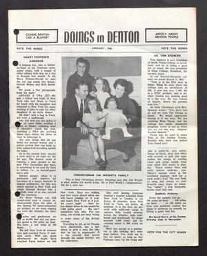 Primary view of object titled 'Doings in Denton (Denton, Tex.), January 1960'.
