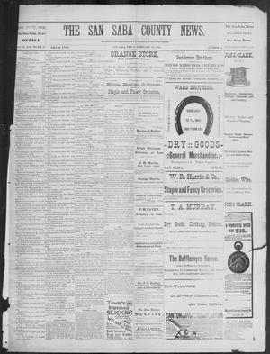 The San Saba County News. (San Saba, Tex.), Vol. 18, No. 15, Ed. 1, Friday, February 26, 1892