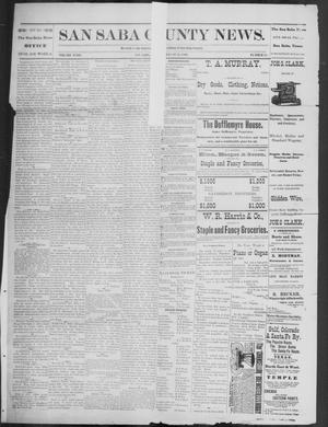 Primary view of object titled 'The San Saba County News. (San Saba, Tex.), Vol. 18, No. 41, Ed. 1, Friday, August 26, 1892'.