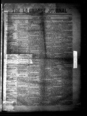 Primary view of object titled 'The La Grange Journal (La Grange, Tex.), Vol. 1, No. 18, Ed. 1 Wednesday, June 16, 1880'.