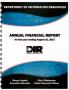 Report: Texas Department of Information Resources Annual Financial Report: 20…
