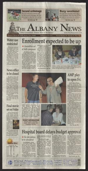 The Albany News (Albany, Tex.), Vol. 135, No. 13, Ed. 1 Thursday, August 19, 2010