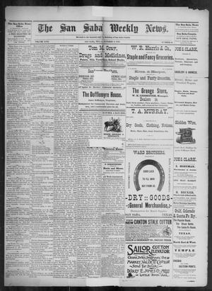 Primary view of object titled 'The San Saba Weekly News. (San Saba, Tex.), Vol. 17, No. 48, Ed. 1, Friday, October 9, 1891'.