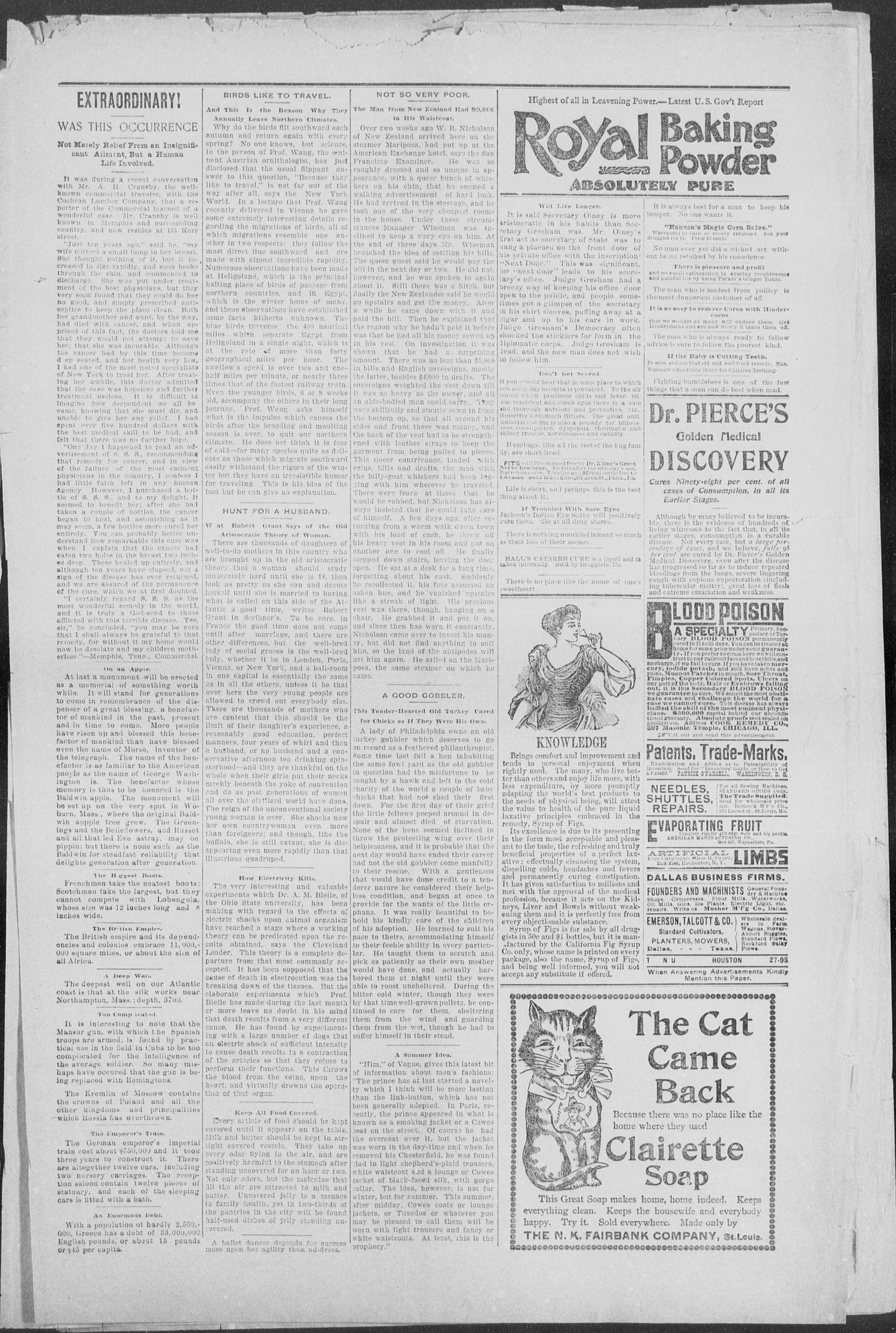 Shiner Gazette. (Shiner, Tex.), Vol. 3, No. 4, Ed. 1, Thursday, July 4, 1895
                                                
                                                    [Sequence #]: 3 of 8
                                                