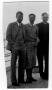 Photograph: [William Blackshear and Two Unidentified Men on S.S. General Harding]