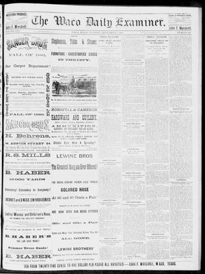 Primary view of object titled 'The Waco Daily Examiner. (Waco, Tex.), Vol. 16, No. 222, Ed. 1, Tuesday, September 4, 1883'.